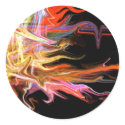 creepy fire icicle abstract cosmic illustration ar stickers