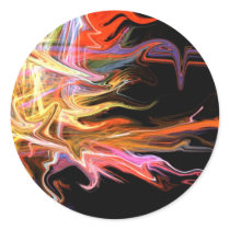 creepy fire icicle abstract cosmic illustration ar stickers