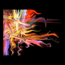 creepy fire icicle fractal fine art poster posters