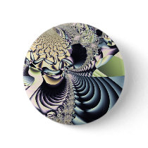 Creepy Fruit - Fractal Pinback Buttons
