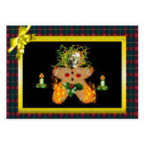 Creepy Gingerbread Man Business Card Template