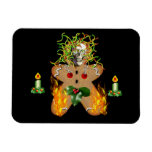 Creepy Gingerbread Man Rectangular Magnets