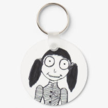 creepy girl keychains
