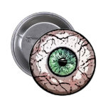 Creepy Green Eye -Button