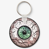 Creepy Green Eye -Keychain