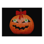 Creepy Halloween Jack O' Lantern Invites