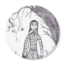 Creepy Halloween magnets by loudesigns Creepy Halloween magnets