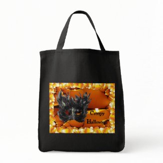 Creepy Halloween Tote Bag bag
