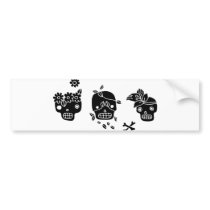 Creepy Happy bumper stickers by Noir_et_Blanc Creepy Happy bumper stickers