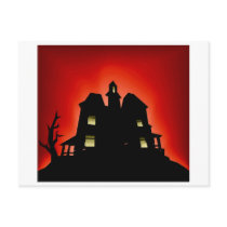 Creepy Haunted House Postcards