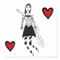 creepy heart girl posters