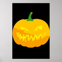 Creepy Jack-O-'Lantern Posters