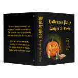 Creepy Jack O'Lantern Halloween Recipe Binder