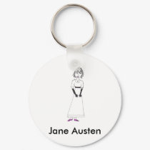 Creepy Jane Austen keychains