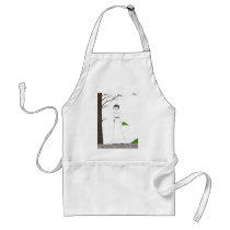 Creepy Jane Austen Rice Painting aprons