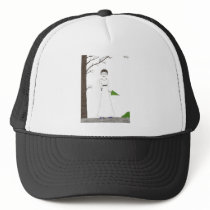 Creepy Jane Austen Rice Painting hats