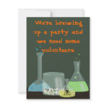 Creepy Laboratory Halloween Invitation, two sides