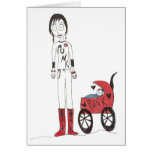 Creepy New Mom Greeting Card