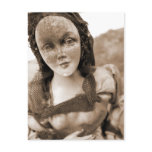 Creepy Old Porcelain Doll Postcards