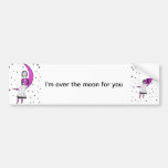 Creepy Over the Moon Bumper Sticker
