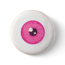Creepy Pink Eyeball Button