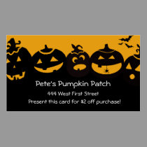Creepy Pumpkin Patch... business cards