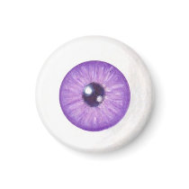 Creepy Purple Eye Magnet by AshleySpatula Creepy Purple Eye Magnet