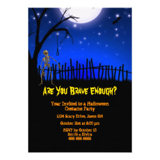 Scary Halloween Invites