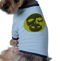 Creepy Skull Face and Full Moon Products pet clothing by HalloweenFun Creepy Skull Face and Full Moon Products pet clothing