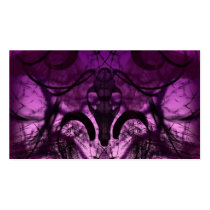 Creepy Skull Face Design business cards