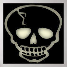 Creepy Skull Poster
