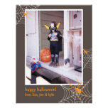 Creepy spider web frame custom photo Halloween Personalized Invitation