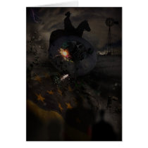 Creepy UFO Crash Card