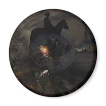 Creepy UFO Crash Magnet