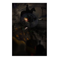 Creepy UFO Crash Poster posters by MDKgraphics Creepy UFO Crash Poster posters
