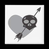 Creepy Valentine Magnets magnets