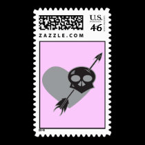 Creepy Valentine Postage Stamps stamps