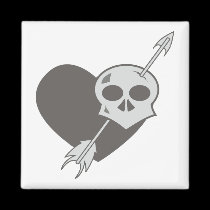 Creepy Valentine (Reversed) Magnets magnets
