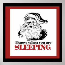 Creepy Vintage Santa Print