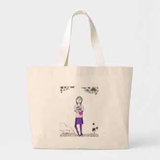 Creepy walk canvas bags