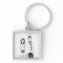 Creepy Wedding Keychain