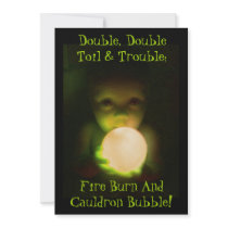 Creepy Zombie Baby Halloween Party Invitation