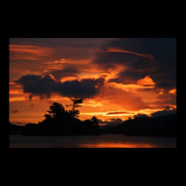 Cregannan Lake Drama at Dawn posters