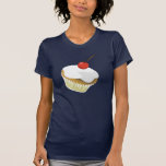 Creme cupcake with cherry t-shirt