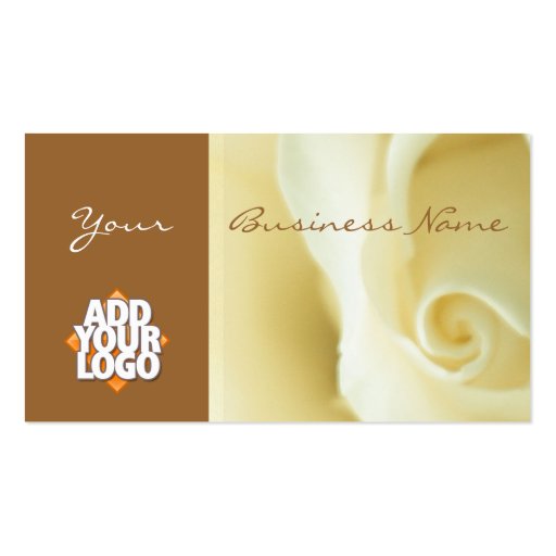 Creme Rose Business Card (back side)