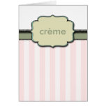 Crème Vintage Card