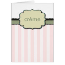 Crème Vintage Card cards
