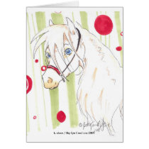cremello looking greeting card