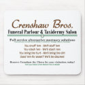 Crenshaw Bros. - Crenshaw the Funeral Clown mousepads by melhi_ Crenshaw Bros. - Crenshaw the Funeral Clown mousepads