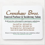 Crenshaw Bros. - Crenshaw the Funeral Clown mousepads
